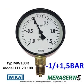 MW100R WIKA -1+1,5BAR